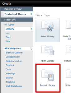 Create Report Library